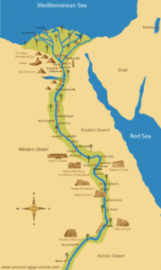 Map of Egypt - Nile