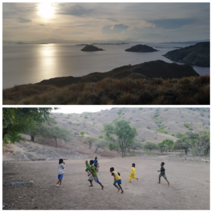 Flores sea and traditional fishing village