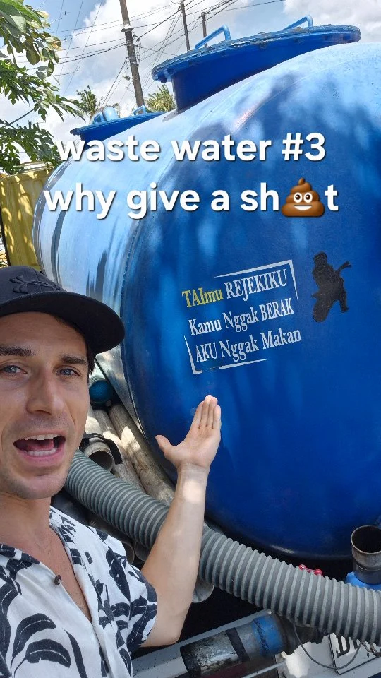 💩 Waste water part 3 — Who Gives a Sh*t? There’s a better way to handle waste water. 🚽 Toilet water → septic tank → safe infiltration 🚿 Shower & sink water → reuse in the garden 🧹 And don’t forget to kuras! Wastewater management doesn’t need to be complicated or expensive. It just needs to be done right. 💧🌱 Want to know more—or have you had enough sh*t? 💩 🇮🇩 Bahasa Indonesia 💩 Air limbah bagian 3— Who Gives a Sh*t? Ada cara yang lebih baik. 🚽 Air toilet → septic tank → resapan yang aman 🚿 Air shower & wastafel → gunakan kembali di kebun 🧹 Dan jangan lupa kuras! Mengelola air limbah tidak harus rumit atau mahal. Yang penting dilakukan dengan benar. 💧🌱 Mau tahu lebih banyak—atau sudah cukup dengan urusan sht* ini? 💩 #digitalsubak #bali #canggubali #denpasarnow #wastewater